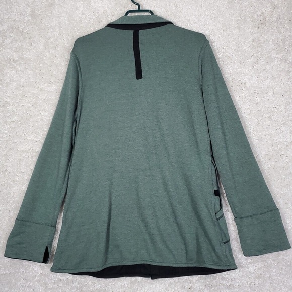 Parsley and Sage Sweater Womens Medium Reversible Button Up Cardigan Lagenlook - Picture 6 of 11